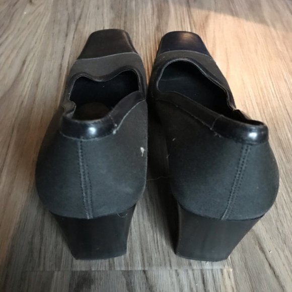 Coach square toe chunky 4”‎ Heels Leather Pump work - Picture 4 of 6